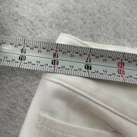 Coldwater Creek Jeans Womens 16 White Natural Fit Straight Leg Stretch Everyday - Picture 10 of 13